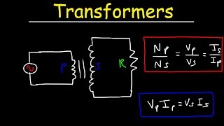 Transformers Physics Problems  Voltage Current amp Power Calculations  Electromagnetic Induction [upl. by Nelram]