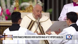 Pope Francis holds Easter Sunday mass at the Vatican [upl. by Nimoynib]