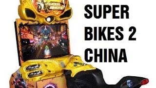 Superbikes 2 Arcade Game SHANGHAI Track Coin Machine [upl. by Angelita931]