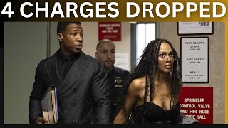 Half Of Jonathan Majors Charges Dropped Before Opening Statements [upl. by Anelac]