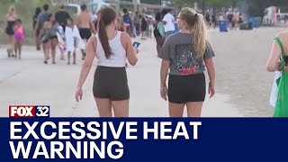 Meteorologist breaks down excessive heat warning in Chicago [upl. by Annol]