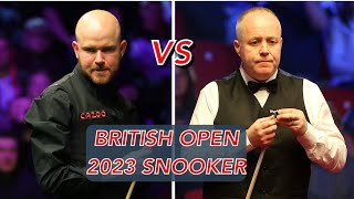 John Higgins VS Robbie Williams Snooker British Open 2023 [upl. by Ahsilet]