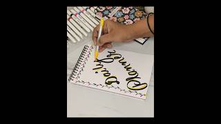 Make your planner routines daily calligraphy lettering shorts shortvideo viralvideo [upl. by Yasnil]