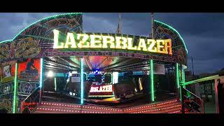 Richmonds LazerBlazer waltzer by rock city and bells amusements ingoldmells 21st July 2023 [upl. by Kleon]