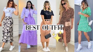 GUÍA DE OUTFITS PARA COMBINAR FALDAS Y VESTIDOS CON TENIS  MODA 2024 MUJER [upl. by Atiuqrahc701]