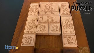 Sliding Blocks of Huarong Wooden Puzzle from Professor Puzzle [upl. by Narah]