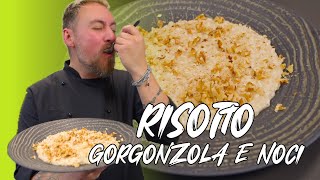 RISOTTO AL GORGONZOLAnoci e caffè cremosissimoooo 🤤 ricetta di Federico Fusca [upl. by Hayse]