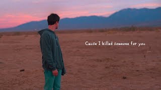 Alec Benjamin  If I Killed Someone For You Official Lyric Video [upl. by Naitsirhk670]