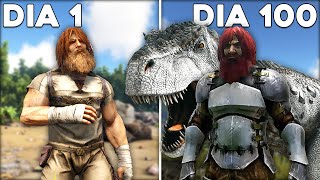 Sobrevivendo 100 dias no ARK Survival Evolved  Modo Hardcore [upl. by Asfah]