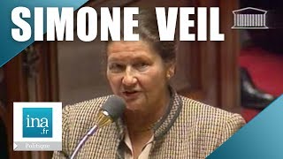 Simone Veil violente passe darmes à lAssemblée Nationale  Archive INA [upl. by Sigfried]