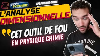 1ERE amp TERM SPÉ PHYSIQUECHIMIE LANALYSE DIMENSIONNELLE LOUTILS ROYAL POUR COMPRENDRE LA SPC [upl. by Laehcim]