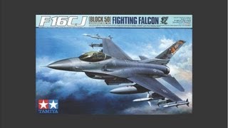 Tamiya 132 F16CJ Block 50 Fighting Falcon Scale Model Review [upl. by Bihas48]