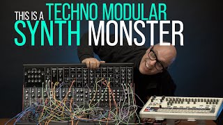 Behringer System 55 Modular TECHNO SYNTH Monster [upl. by Martsen]