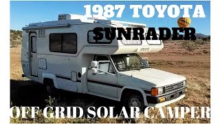 1987 Toyota Sunrader Camper Custom Solar Off Grid Setup by OttoEx [upl. by Tiny]