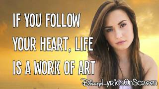 Demi Lovato  Work of Art Lyrics Video HD [upl. by Ai]