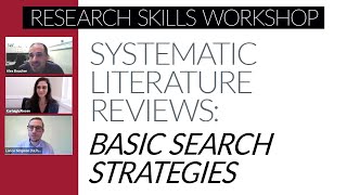 Basic Search Strategies for Systematic Reviews [upl. by Nelehyram13]