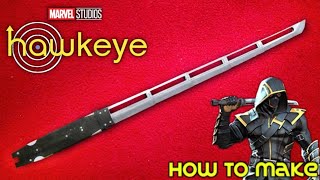 How To Make Retractable Ronins Sword With Cardboard  Hawkeyes Katana  MARVEL TV Series Weapon [upl. by Jameson]