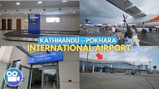 🇳🇵Flight To New POKHARA INTERNATIONAL AIRPORT from Kathmandu TRIBHUVAN INTERNATIONAL AIRPORT Nepal [upl. by Ennavoj]