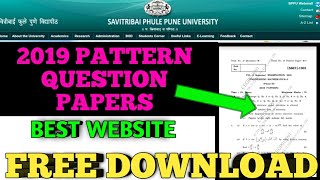 How to Download SPPU Questions Papers  2019 Patter Questions Papers of Pune University  SPPU [upl. by Luaped843]