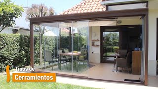 Tipos de Cerramientos Acristalados para Porches Terrazas Balcones y Pérgolas [upl. by Nnad]