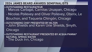 Chicago restaurants chefs garner 17 semifinalist nominations for James Beard Awards [upl. by Eirroc]