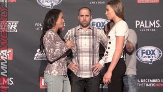 UFC Paris Rose Namajunas Talks Carla Esparza Fight and More  Full Interview Out Now shorts [upl. by Siul]