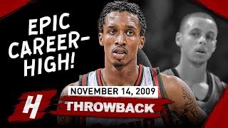 Brandon Jennings EPIC CareerHIGH Full Highlights vs Warriors 20091114  55 Pts in front of Curry [upl. by Eversole]