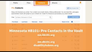 HB101 Pro Contacts in the Vault [upl. by Nelac]