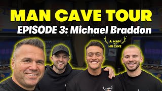 Incredible MovieThemed Man Cave  Michael Braddons Man Cave Tour [upl. by Eniale]