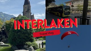 Interlaken Switzerland 4K  Top tourist destination  Swiss Town [upl. by Nohsid]