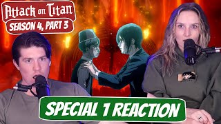 EREN MOVES FORWARD  Attack on Titan Final Season Newlyweds Reaction  Season 4 Part 3 Special 1 [upl. by Penrod823]