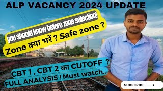 RRB ALP SAFE ZONE 2024  ALP 2024 EXPECTED CUTOFF  Alp 2018 zone wise cutoff alp railway rrbalp [upl. by Norod]