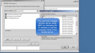 Microsoft Management Console Windows Server 2003 [upl. by Radburn]