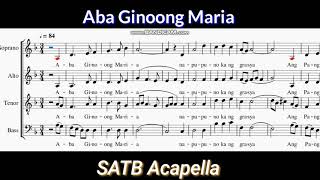 Aba Ginoong Maria  SATB Acapella [upl. by Iolanthe]