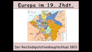 Der Reichsdeputationshauptschluss erklärt Säkularisation  Mediatisierung [upl. by Greenwald]