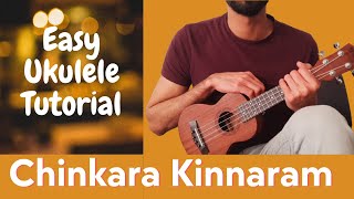 Easy Ukulele Tutorial for Beginners  Chinkara kinnaram [upl. by Nnahteb326]