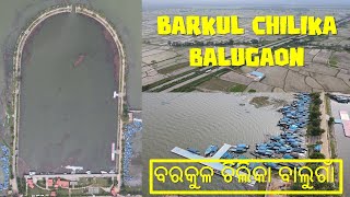 Barkul Chilika Drone View  Balugaon  Odisha  ବରକୁଳ ଚିଲିକା ବାଲୁଗାଁ [upl. by Pinsky]