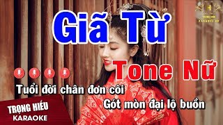 Karaoke Giã Từ Tone Nữ Nhạc Sống  Trọng Hiếu [upl. by Monroe]