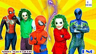 KID SPIDER MAN amp JOKER save dad from BAD GUYS  SpiderMan At Superhero Hospital p6 [upl. by Higginson121]