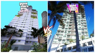 GTA Vice City vs GTA VI  Location Comparison [upl. by Amadeo]