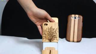 Bigboxsavecom features Wood Cover Case for Samsung GALAXY S III i9300 amp iPhone 5 [upl. by Krystyna]