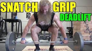 Increase Your Deadlift  How To Snatch Grip Deadlift [upl. by Suidualc735]