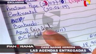 Caso Nadine Heredia las agendas entregadas 12 [upl. by Nnaik]