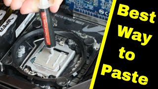 How To Apply CPU Thermal Paste Methods  Compare and Benchmark [upl. by Arette]