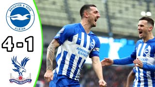 Brighton amp Hove Albion 41 Crystal Palace  Premier League 2024 Breaking News [upl. by Wrightson]