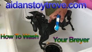 How To Wash Your Breyer  Model Horse Ramblings [upl. by Tik]