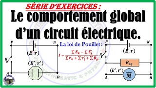 Série exercices comportement global circuit électrique 1 Bac [upl. by Kwan]