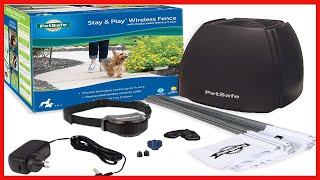 PetSafe Stay amp Play Wireless Pet Fence with Replaceable Battery Collar Covers up to 34 Acre [upl. by Aivin]