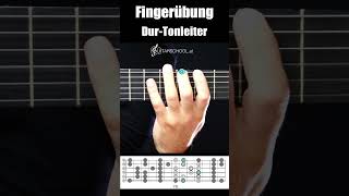 Fingerübung für Gitarre 🎸  Skala  Tonleiter [upl. by Leicam]