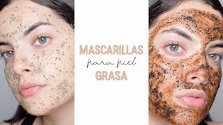 MASCARILLAS PARA PIEL GRASA Y CON ACNÉ  Nicolle Portilla [upl. by Airrej]